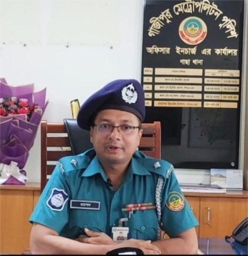 গাজীপুরে বিতর্কিত ওসি রাশেদের স্থলাভিষিক্ত হলেন আমিনুল